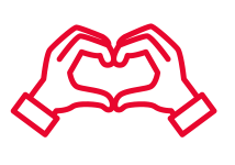 hands making heart icon